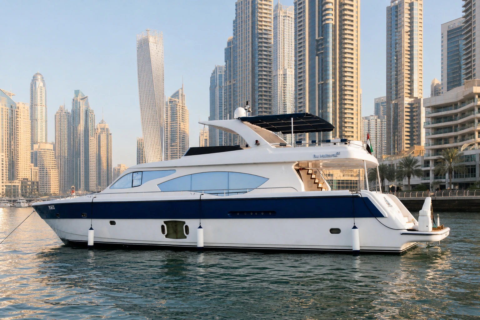 85 ft jacuzzi yacht rental in Dubai Marina
