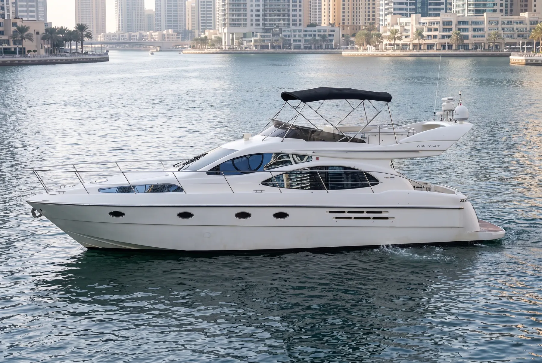 50 FT VALENTINA yacht on Dubai Marina water